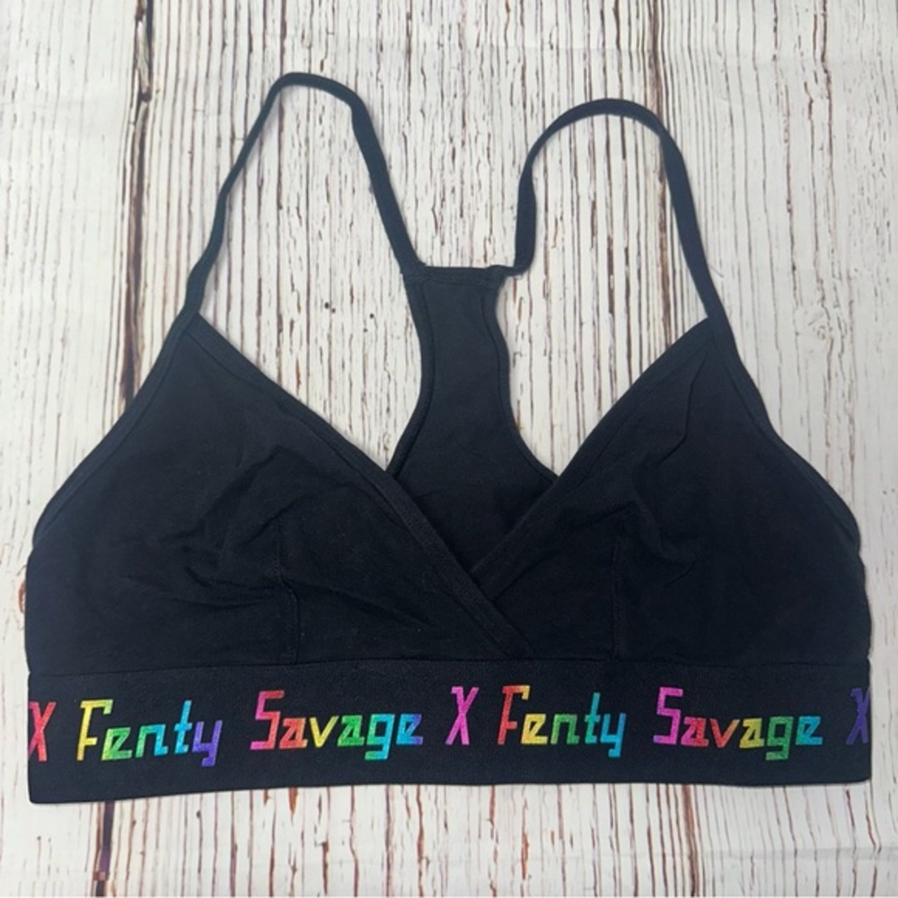 Savage x Fenty Forever Savage Bralette With Rainbow Logo